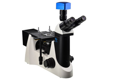 중국 접안경이 야금술 Trinocular 거꾸로 한 현미경 80X 목적에 의하여 5 구멍을 팝니다 협력 업체
